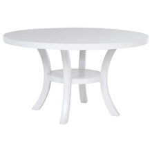 Load image into Gallery viewer, Judd - Round Dining Wood Table With Shelf - Pearl White