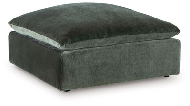 Carriage View - Jade - Oversized Accent Ottoman