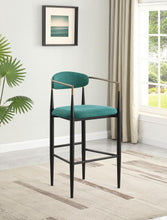 Load image into Gallery viewer, Tina - Metal Pub Height Bar Stool With Upholstered Back And Seat (Set of 2)