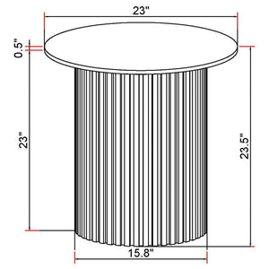 Rowena - Round Sintered Stone Table