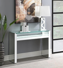 Load image into Gallery viewer, Edna - Mirrored Acrylic Console Table LED Lighting - Silver