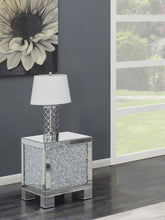 Load image into Gallery viewer, Gillian - Rectangular Mirrored Acrylic Side End Table - Silver