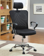 Load image into Gallery viewer, Stark - Upholstered Adjustable Mesh Office Desk Chair - Black