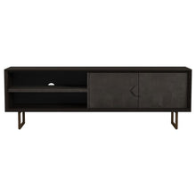 Load image into Gallery viewer, Marsden - 2 Door Mango Wood TV Stand - Charcoal Black