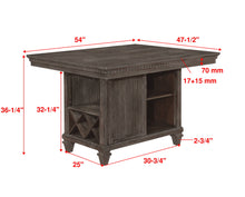 Load image into Gallery viewer, Regent - Counter Height Table - Charcoal Black