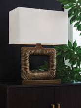 Load image into Gallery viewer, Garronby - Antique Brass Finish - Metal Table Lamp