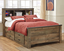 Load image into Gallery viewer, Trinell - Bookcase Storage Bed