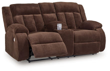 Load image into Gallery viewer, Free Wake - Chocolate - Double Relcining Power Loveseat With Console