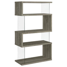 Load image into Gallery viewer, Emelle - 4-Shelf Glass Panel Bookshelf