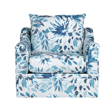 Load image into Gallery viewer, Sylvie - Swivel Chair - Blue / White