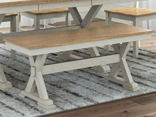 Load image into Gallery viewer, Purlaney - Antique White / Natural - Large Dining Room Bench