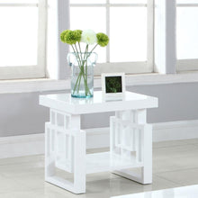 Load image into Gallery viewer, Schmitt - Rectangular Side End Table - White High Gloss