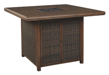 Load image into Gallery viewer, Paradise - Medium Brown - Square Bar Table w/Fire Pit