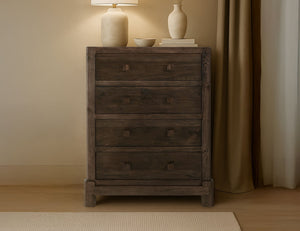 Dark Atenas - 4-Drawer Chest - Brown