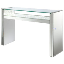 Load image into Gallery viewer, Edna - Mirrored Acrylic Console Table LED Lighting - Silver