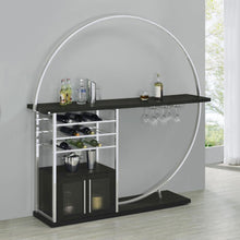 Load image into Gallery viewer, Risley - 2-Door Circular LED Home Bar With Wine Storage