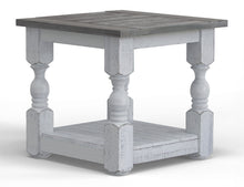 Load image into Gallery viewer, Stone - End Table - Antiqued Ivory / Weathered Gray