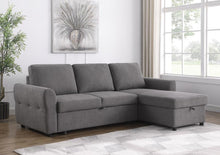 Load image into Gallery viewer, Samantha - Upholstered Storage Sleeper Sectional Sofa