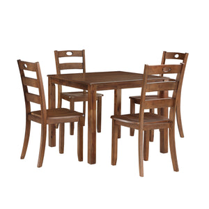 Salem - 5 Piece Dining Set (Table & 4 Chairs) - Tobacco