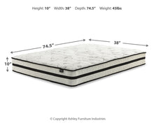 Load image into Gallery viewer, Chime 10 Inch Hybrid - White - 2 Pc. - Queen Mattress And Pillow