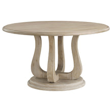 Load image into Gallery viewer, Trofello - Round Pedestal Dining Table - White Washed