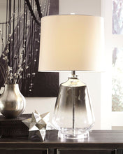 Load image into Gallery viewer, Jaslyn - Pearl Silver Finish - Glass Table Lamp