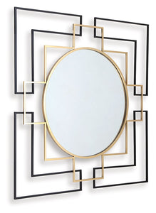 Oceanal - Black / Gold Finish - Accent Mirror