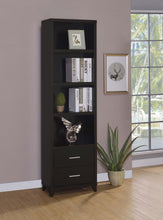Load image into Gallery viewer, Lewes - 4-Shelf Engineered Wood Media Tower - Cappuccino