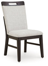 Load image into Gallery viewer, Neymorton - Light Gray / Brown - Dining Upholstered Side Chair (Set of 2)