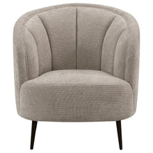 Load image into Gallery viewer, Ellorie - Upholstered Channel Back Curved Chair - Beige