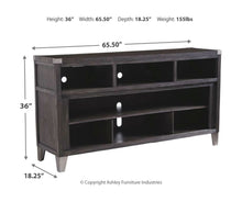 Load image into Gallery viewer, Todoe - Gray - 2 Pc. - 65&quot; TV Stand with Wide Fireplace Insert