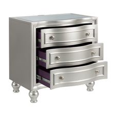 Load image into Gallery viewer, Reflections - Nightstand With Mirrored Top - Silver