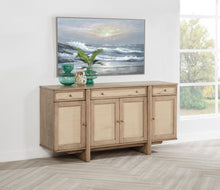 Load image into Gallery viewer, Kailani - 4-Door Cane Sideboard Buffet Cabinet - Beige Oak