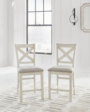 Load image into Gallery viewer, Robbinsdale - Antique White - Upholstered Barstool (Set of 2)