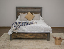 Load image into Gallery viewer, Blacksmith - Full Platform Bed - Truffle Brown / Oil Black