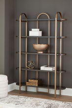 Load image into Gallery viewer, Brentmour - Brown / Gold Finish - Bookcase