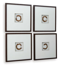 Load image into Gallery viewer, Dallbourne - White / Gold Finish - Wall Art Set (Set of 4)