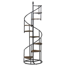 Load image into Gallery viewer, Roseglen - 8-Shelf Staircase Bookshelf - Rustic Brown