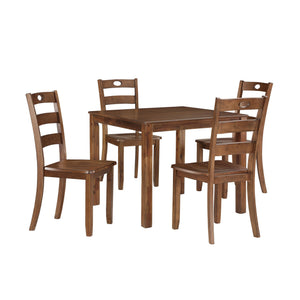 Salem - 5 Piece Dining Set (Table & 4 Chairs) - Tobacco