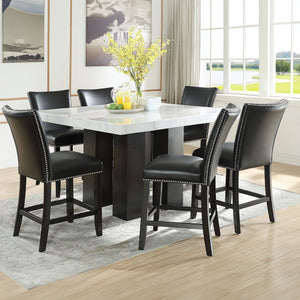 Camila - Square Counter Dining Set - White Top