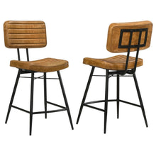 Load image into Gallery viewer, Partridge - Leather Counter Chair (Set of 2)