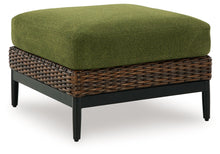 Load image into Gallery viewer, Horizon Hall - Brown / Green - Ottoman With Cushion