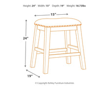 Load image into Gallery viewer, Caitbrook - Gray - Upholstered Stool (Set of 2)