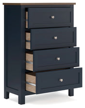 Load image into Gallery viewer, Landocken - Brown / Blue - Four Drawer Chest