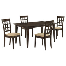 Load image into Gallery viewer, Gabriel - 5-Piece Rectangular 59&quot; Dining Set - Cappuccino