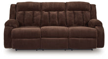 Load image into Gallery viewer, Free Wake - Chocolate - Reclining Power Sofa With Drop Down Table