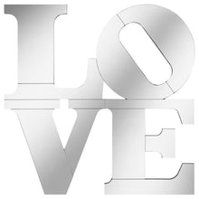 Load image into Gallery viewer, Keiran - Love Lettered Wall Mirror - Silver