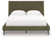 Load image into Gallery viewer, Chirason - Sage Green - Queen Upholstered Bed With Roll Slats