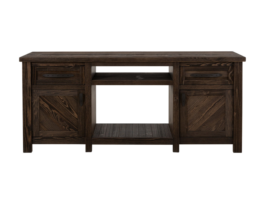 Dutton - TV Stand For Electric Fireplace - Rookwood Brown