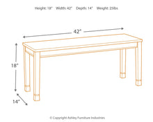 Load image into Gallery viewer, Whitesburg - Brown / Cottage White - Large Dining Room Bench
